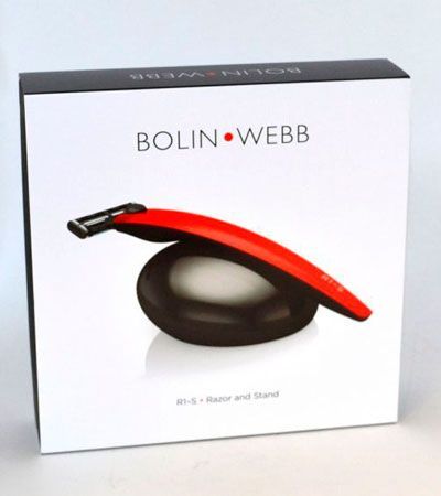Подарочный набор Bolin Webb R1, бритва R1-S красная, подставка R1