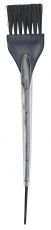 Кисть для окрашивания DEWAL, черная, с черной прямой щетиной, с силиконовой ручкой, узкая 35мм