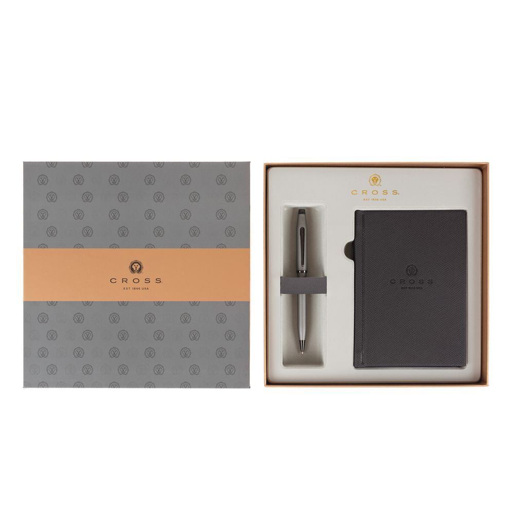 Набор: шариковая ручка с блокнотом CROSS