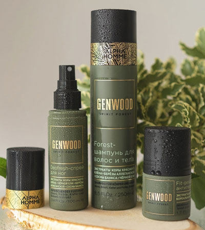 Дезодорант-спрей ALPHA HOMME GENWOOD для ног, ESTEL PROFESSIONAL / 100 мл