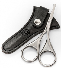 Миниатюрные ножницы для бороды и усов Rockwell, нержавеющая сталь, чехол