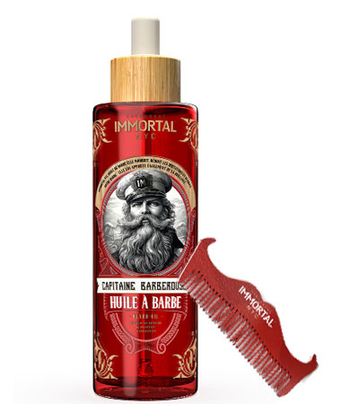 Масло для бороды в подарочной упаковке IMMORTAL NYC CAPITANE BARBEROUSSE BEARD OIL-100мл.