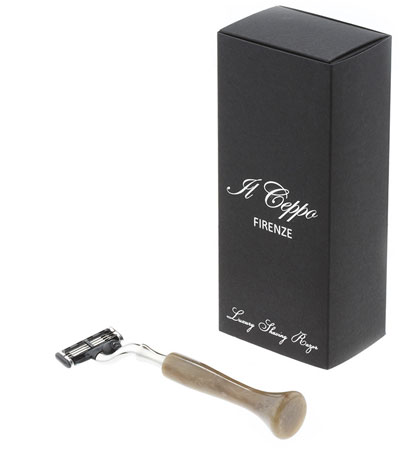 Станок для бритья IL Ceppo, MACH3, каучуковая смола, рукоять - серый перламутровый цвет