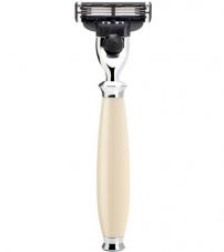 Бритва MUEHLE PURIST, Mach3, смола, цвет слоновой кости