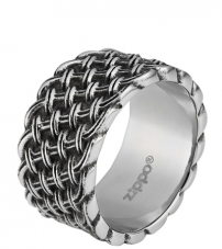 Кольцо из стали с плетёным рисунком (19,7 мм) ZIPPO