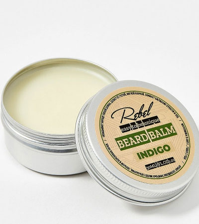 Твердый бальзам для бороды Бунтарь - Индиго - 40 гр.