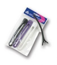 Зажим для волос DEWAL пластик, 12 см, 4 шт/уп