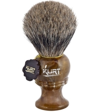 Помазок для бритья KURT, натуральный ворс барсука, K-10037