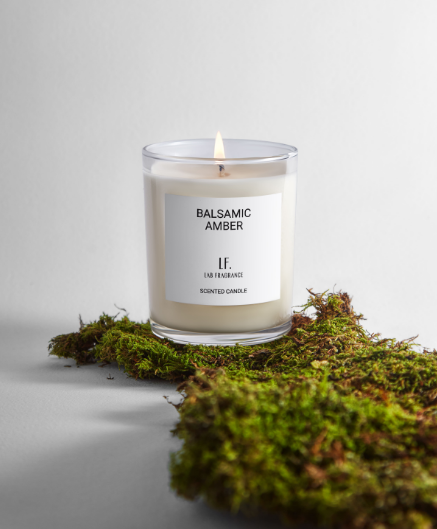 Ароматическая свеча Лаб Фрагранс Balsamic amber (Бальзамический амбер) -180г.