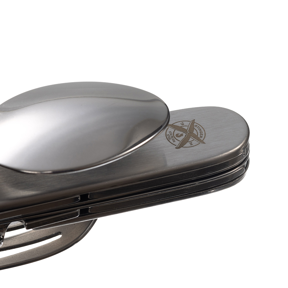 Нож перочинный 109 мм, 8 функций, в блистере STINGER FK-A106GB-SB