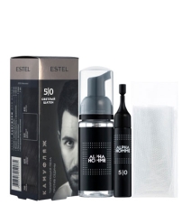 Камуфляж для волос пена, Estel 5/0 темно-русый, 2х10 мл