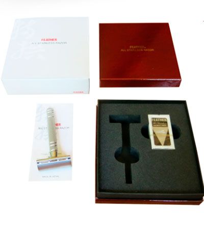 Коллекционная безопасная бритва Feather AS-D2 в подарочной коробке