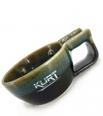 Керамическая чаша для бритья "Цветок", KURT коричневая, арт. K_40012