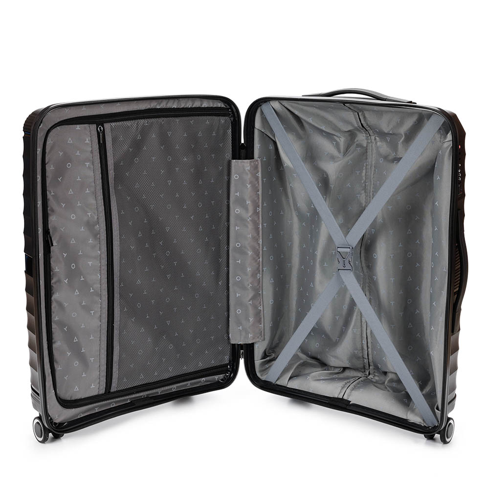 Набор из 3-х чемоданов Nevo TORBER T2207-Black