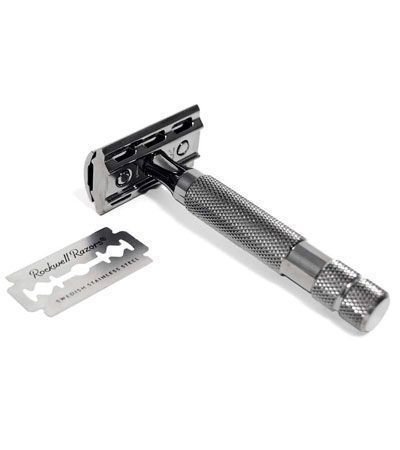 Т-образная бритва Rockwell 6C, темный хром GUNMETAL