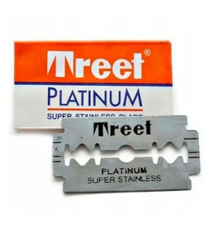 Сменные лезвия для бритвы Treet Platinum Super Stainless Steel -5шт.