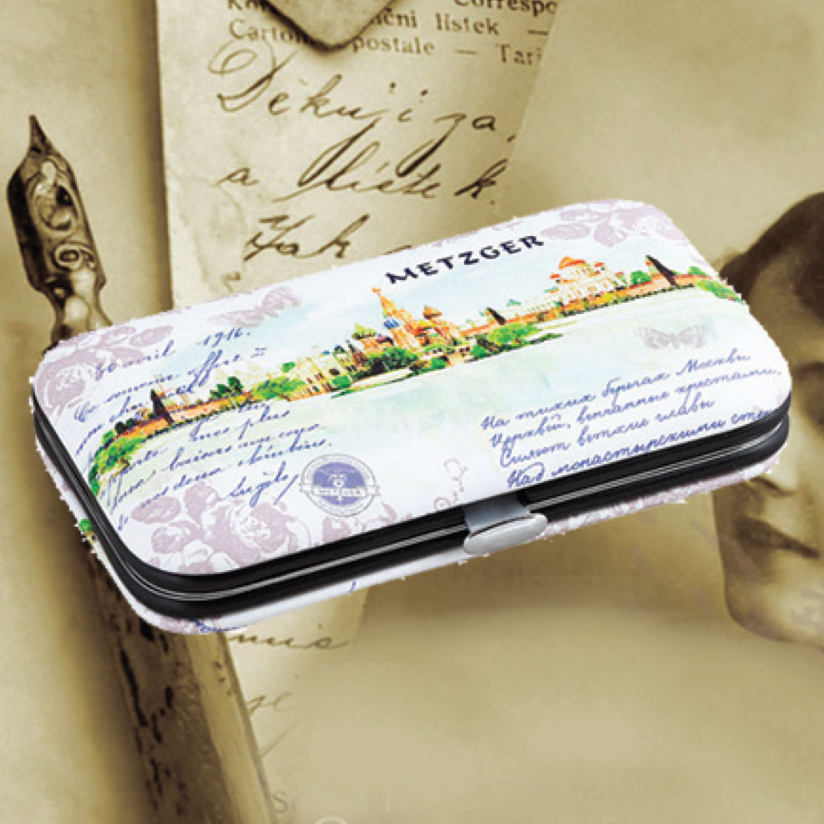 Маникюрный набор Metzger MS-3957(3)-SMALL-(6 предметный) (Открытка)