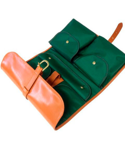 Косметичка мужская Truefitt & Hill Military Roll Up Wet Pack/ Коричневая