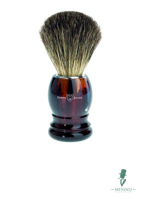 Помазок для бритья Edwin Jagger выпуклый смола черепахового цвета