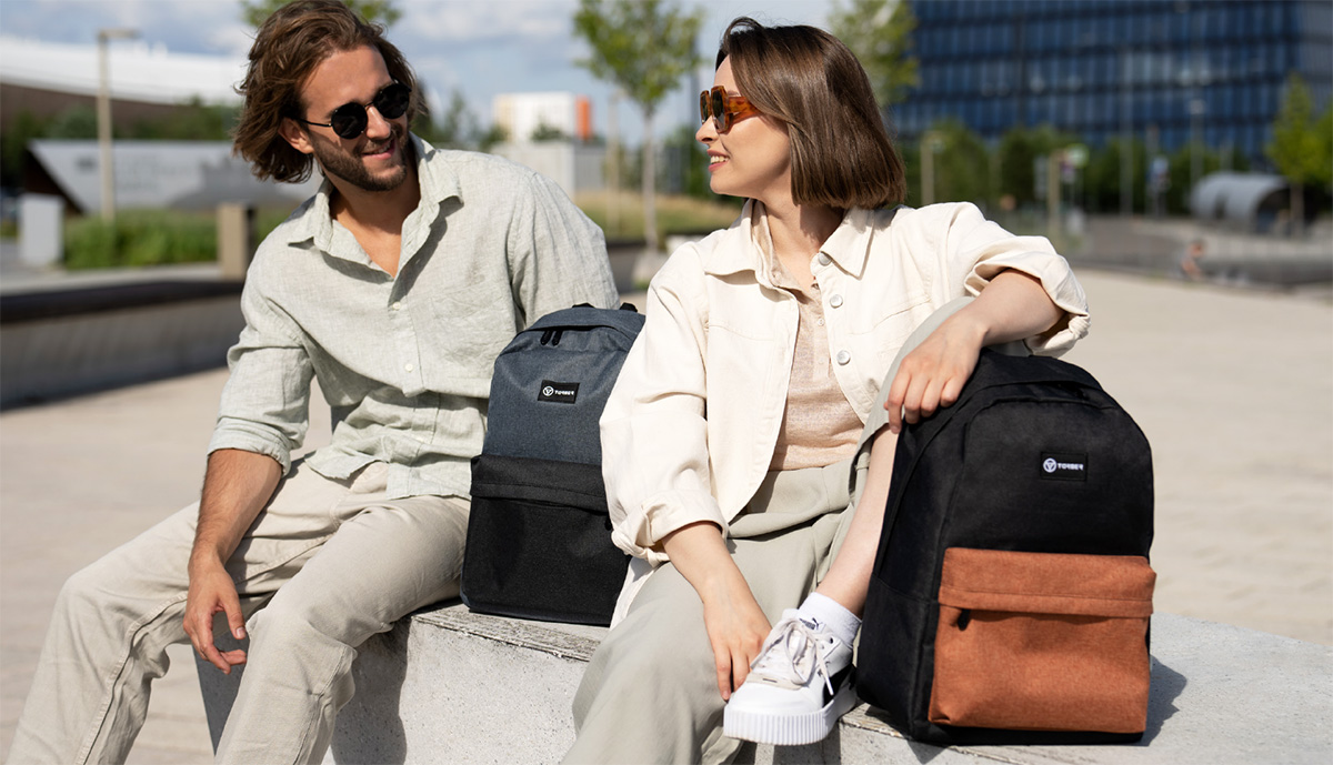 Городской рюкзак GRAFFI TORBER T8965-BLK-BRW