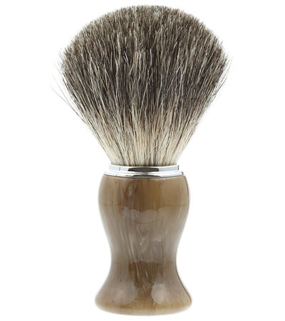 Бритвенный набор IL Ceppo: станок, помазок, подставка, серый перламутровый цвет