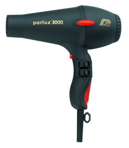 Фен PARLUX 3000 черный, Soft Touch. 1810 Вт, 2 насадки
