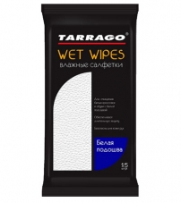 Салфетки влажные, для белой подошвы Tarrago -15шт.