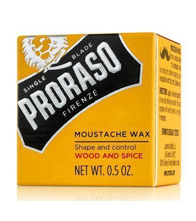 Воск для усов PRORASO WOOD & SPICE MOUSTACHE WAX 15 мл.