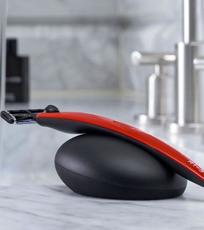 Подарочный набор Bolin Webb R1, бритва R1-S красная, подставка R1