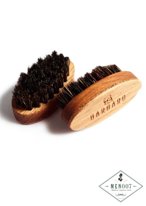 Щетка для бороды овальная  Barbaro (Кабан)