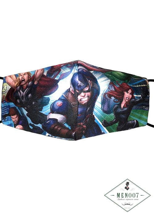 Защитная маска многоразовая "Супер Герой" женская