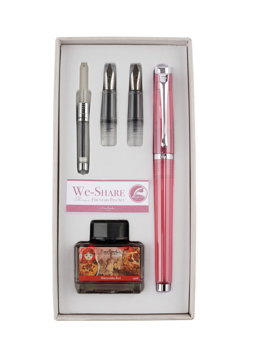 Набор WE-SHARE: перьевая ручка + сменные насадки + конвертер + чернила PIERRE CARDIN PCW-001-5