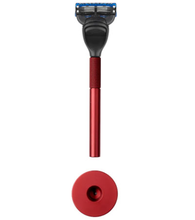 Набор Bolin Webb Generation, бритва матовая красная, подставка матовая красная