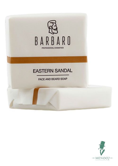 Мыло для лица и бороды Barbaro "Eastern sandal" -90г.