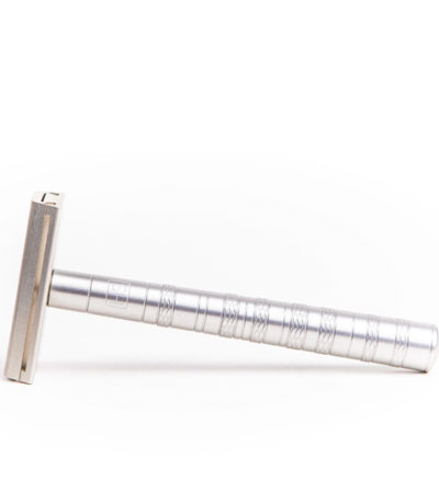 Т-образная бритва Henson Shaving AL13, серебристая, Medium