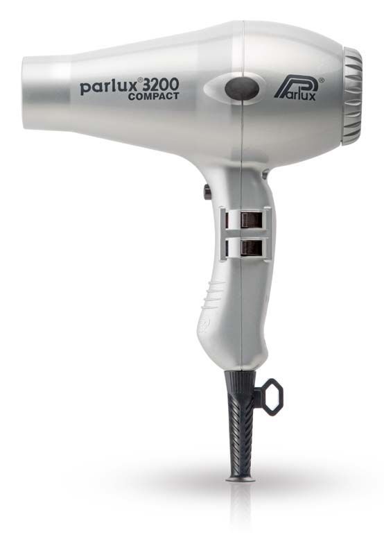 Фен PARLUX 3200 COMPACT серебристый, 1900 Вт, 2 насадки
