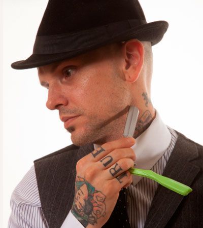 Профессиональная шаветта со сменными лезвиями Feather Artist Club SS цвета лайм