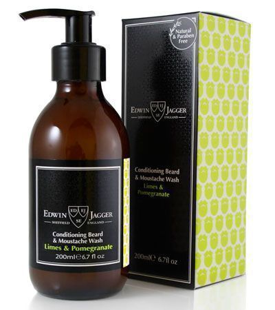 Шампунь для усов и бороды Edwin Jagger ( Лайм и Гранат ) -200мл.