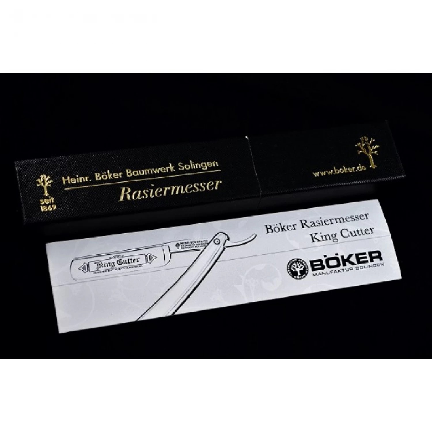 Бритва BOKER RESIERMESSER KING CUTTER WHITE BK140624