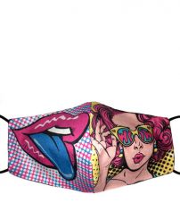 Защитная маска многоразовая "ПопАрт" женская