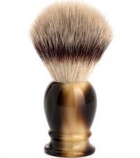 Помазок MUEHLE CLASSIC, фибра высшей категории Silvertip, смола, цвет рога, размер L