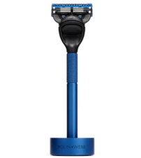 Набор Bolin Webb Generation, бритва матовая синяя, подставка матовая синяя