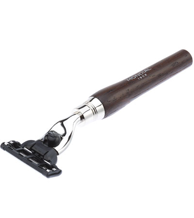 Бритвенный набор Mondial: станок MACH3, помазок, подставка; дерево Венге ST-VIE-W-II-M3