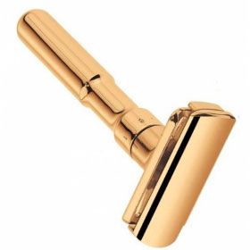 Станок Т- образный для бритья MERKUR FUTUR-702G золотистый, с регулировкой угла наклона лезвия