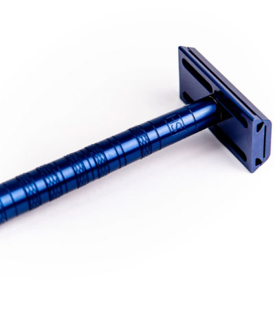 Т-образная бритва Henson Shaving AL13, синяя, Mild