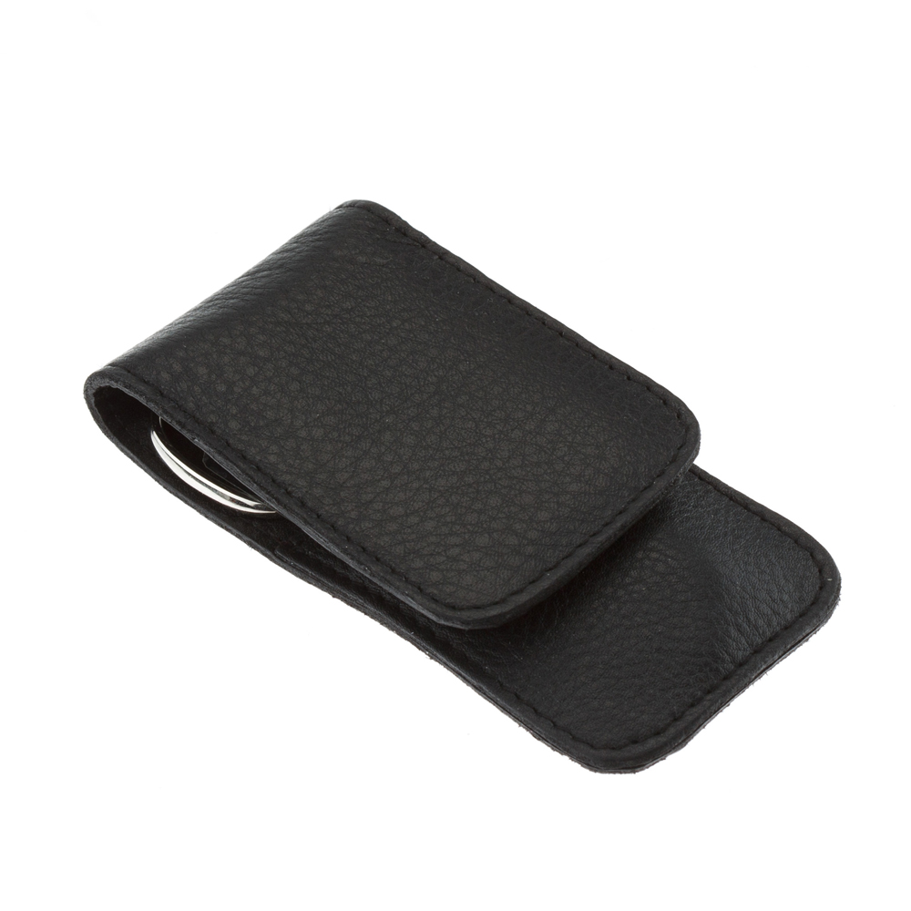 Маникюрный набор YES, 3 пр. 9018 Футляр: натуральная кожа, цвет черный 9018