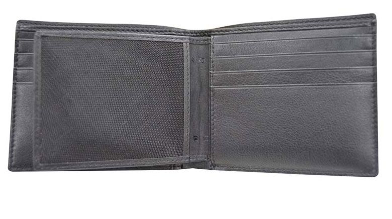 Кошелёк Cross Grabado, кожа наппа, фактурная, чёрный, 11 х 1,5 х 9,5 см