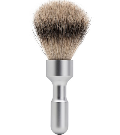 Набор бритвенный MERKUR FUTUR, 3 предмета: станок Т- образный, помазок, подставка, матовое хромированное покрытие, лезвия в комплекте (10шт), в картонной коробке