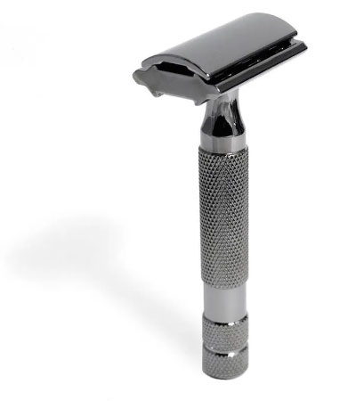 Т-образная бритва Rockwell 2C, темный хром