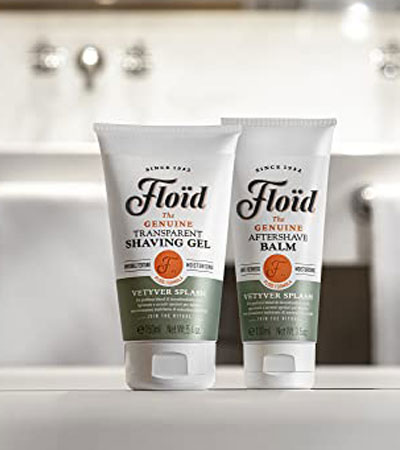 Прозрачный гель для бритья Floid Vetyver Splash Shaving Gel -150мл.